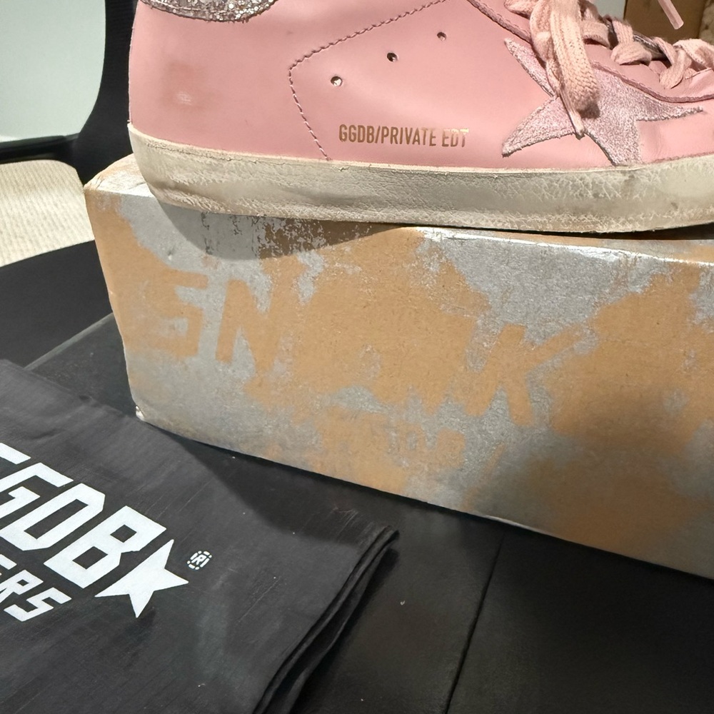 Golden Goose Pink Nmx Tonal Glitter Superstar